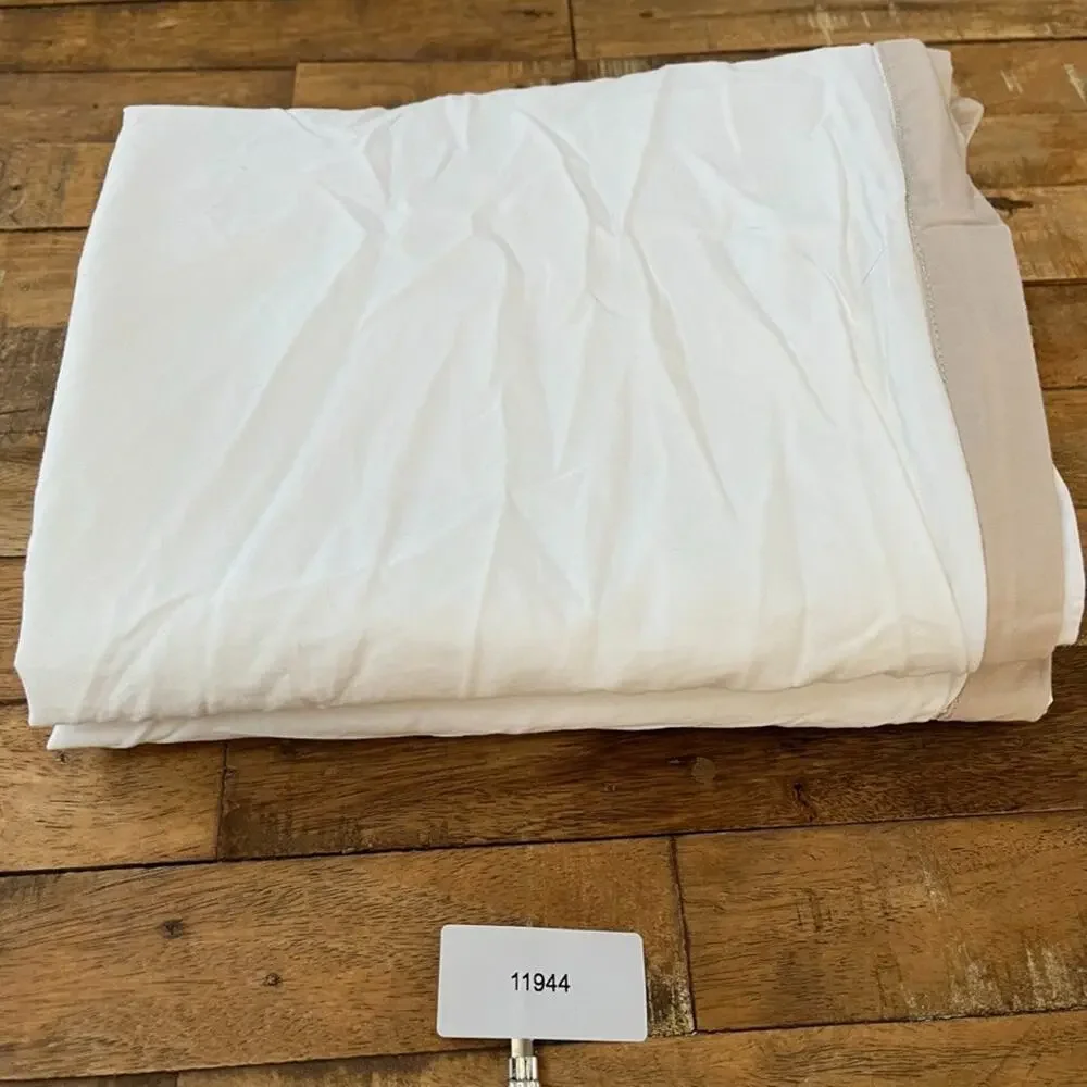 Wamsutta 100% Cotton King Pillowcases (2) Tan & White Striped
